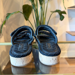 CHANEL 2021 Interlocking CC Logo Espadrilles