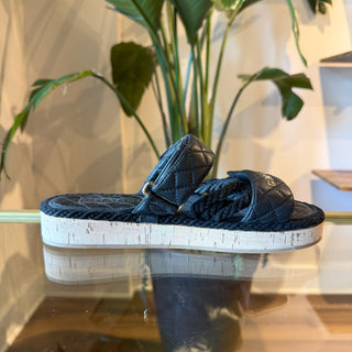 CHANEL 2021 Interlocking CC Logo Espadrilles