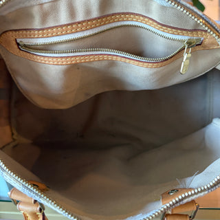 LOUIS VUITTON Speedy Bandouliere 35 Damier Azur Canvas Satchel