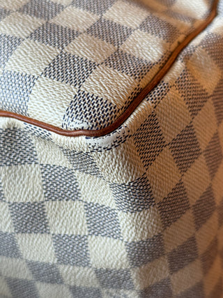 LOUIS VUITTON Speedy Bandouliere 35 Damier Azur Canvas Satchel