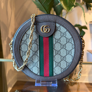 GUCCI Ophidia GG Supreme Round Shoulder Bag