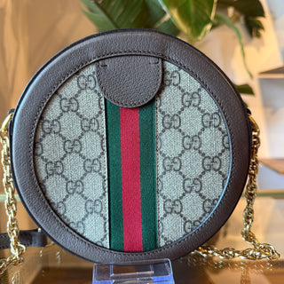 GUCCI Ophidia GG Supreme Round Shoulder Bag