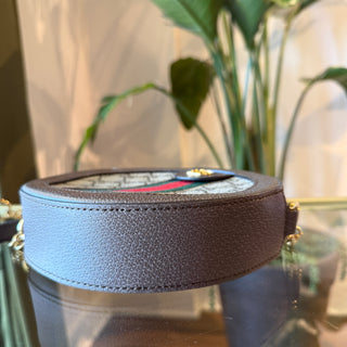 GUCCI Ophidia GG Supreme Round Shoulder Bag