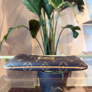 LOUIS VUITTON Milla Monogram Brown Canvas Pochette Clutch Bag