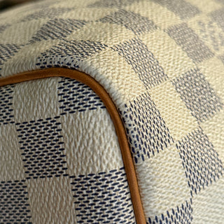 LOUIS VUITTON Speedy 30 Damier Azur Canvas Satchel