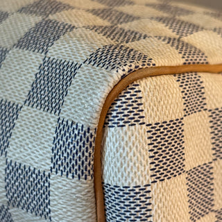 LOUIS VUITTON Speedy 30 Damier Azur Canvas Satchel