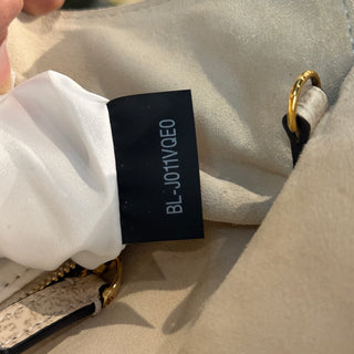 VALENTINO White Foldover Shoulder Bag