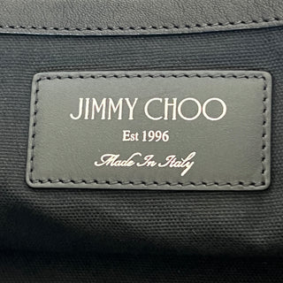 JIMMY CHOO Black Leather Star Pimlico Tote Bag