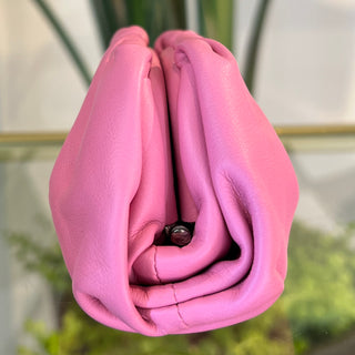 BOTTEGA VENETA Pink Calfskin Leather Coin Purse