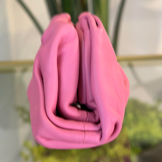 BOTTEGA VENETA Pink Calfskin Leather Coin Purse