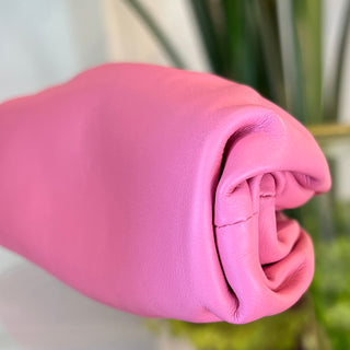 BOTTEGA VENETA Pink Calfskin Leather Coin Purse