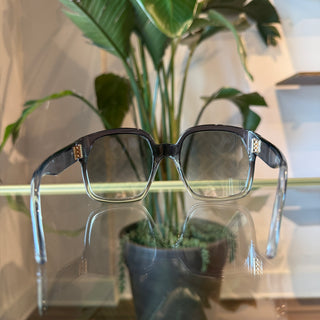 FENDI 0404/S KB77Y Gray Ombre Transparent Oversized Sunglasses