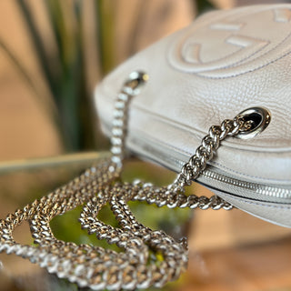 GUCCI Soho Chain Zip Chain Shoulder Bag Small