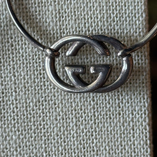 GUCCI GG Britt Interlocking Hoop Earrings