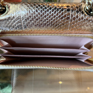 FERRAGAMO Metallic Vara Bow Crossbody