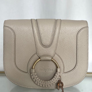 CHLOE See by Chloe Taupe Leather Shoulder Bag