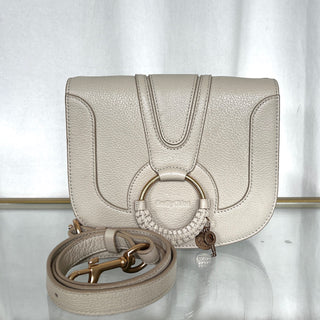 CHLOE See by Chloe Taupe Leather Shoulder Bag