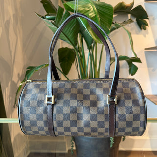 LOUIS VUITTON Damier Ebene Papillon 30 with Mini Bag