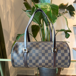 LOUIS VUITTON Damier Ebene Papillon 30 with Mini Bag
