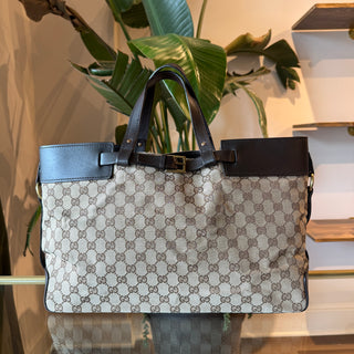 GUCCI GG Canvas Belted Tote
