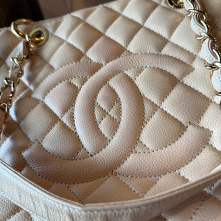 CHANEL GST Caviar Beige