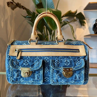 LOUIS VUITTON Denim LV Monogram Neo Speedy 30