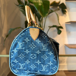 LOUIS VUITTON Denim LV Monogram Neo Speedy 30