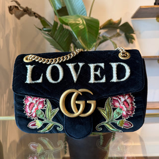 GUCCI GG Marmont LOVED Velvet Medium