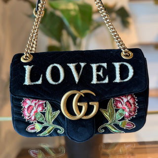 GUCCI GG Marmont LOVED Velvet Medium
