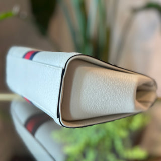 GUCCI Ophidia Top Handle Bag GG Supreme Canvas Web Stripe Bag