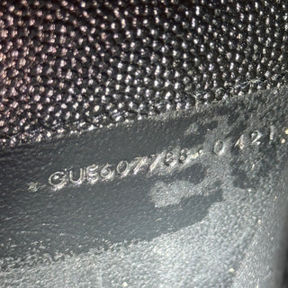 SAINT LAURENT Uptown Wallet on Chain Black Grain de Poudre Leather Bag