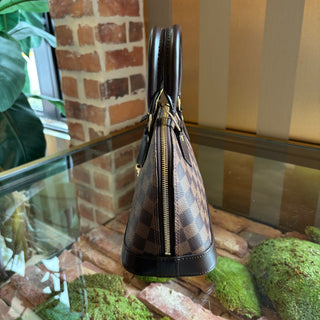 LOUIS VUITTON Damier Ebene Alma BB Handbag