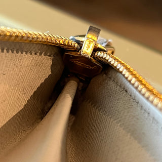 PRADA Continental Floral Appliqué Saffiano Leather Wallet