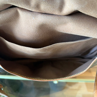 LOUIS VUITTON Saumur 35 Brown Monogram Canvas Vintage Messenger Bag