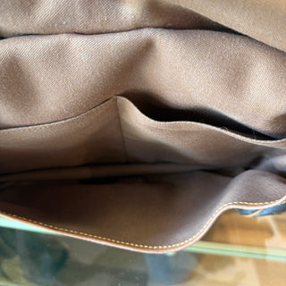 LOUIS VUITTON Saumur 35 Brown Monogram Canvas Vintage Messenger Bag