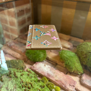 LOUIS VUITTON Gold Monogram Garden Card Holder