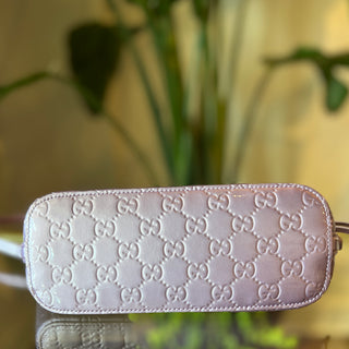 Gucci GG Emblem Lilac Patent Small Shoulder Bag
