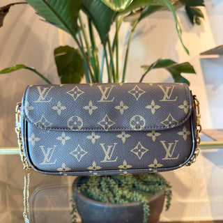 LOUIS VUITTON Ivy Brown Monogram Canvas Shoulder Bag