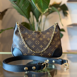 LOUIS VUITTON Boulogne PM Black Monogram Canvas Shoulder Bag