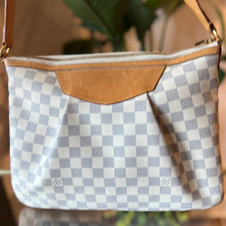LOUIS VUITTON Damier Azur Siracusa MM