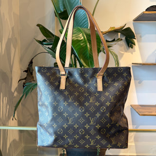LOUIS VUITTON Monogram Cabas Mezzo Tote