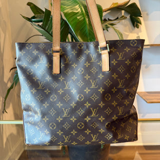 LOUIS VUITTON Monogram Cabas Mezzo Tote