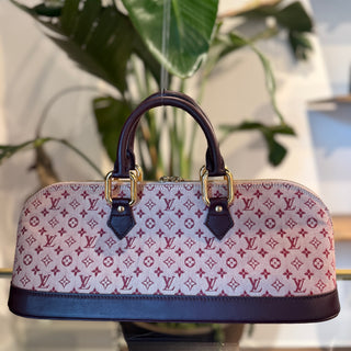 LOUIS VUITTON Long Alma Cherry Monogram Mini Lin