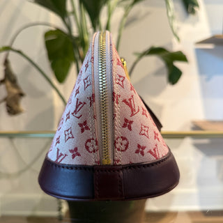LOUIS VUITTON Long Alma Cherry Monogram Mini Lin
