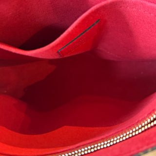 LOUIS VUITTON Saint Placide Red Monogram Canvas Shoulder Bag