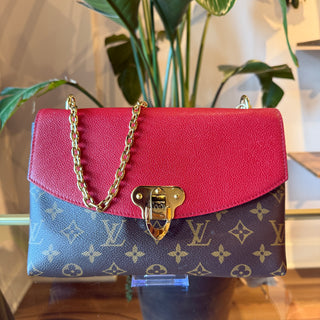 LOUIS VUITTON Saint Placide Red Monogram Canvas Shoulder Bag