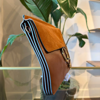 CHLOE Faye Suede and Leather Shoulder Bag Medium