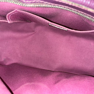 LOUIS VUITTON Montaigne GM Purple Epi Leather Satchel Bag