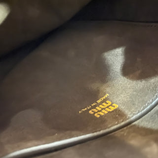 MIUMIU Brown Suede Tassel Handbag