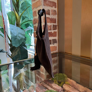MIUMIU Brown Suede Tassel Handbag
